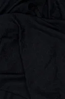 vlnený šál monogram jaquard sca Calvin Klein 	tmavomodrá	